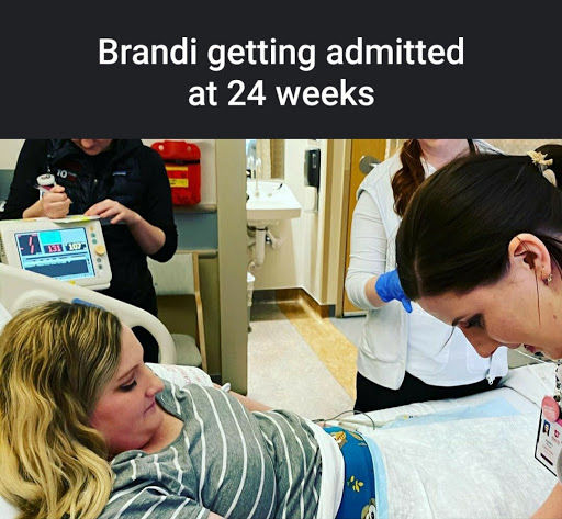 Brandi being admitted at 24 weeks